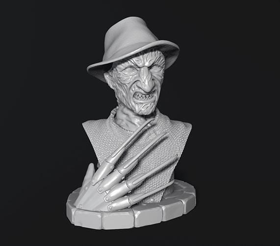 Busto Freddy Krueger grezzo da verniciare